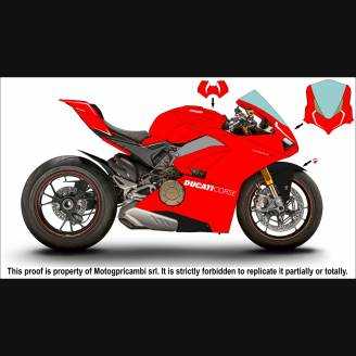 Painted street fairings in abs compatible with Ducati Panigale V4 V4S 2018 - 2019 - MXPCAV7278