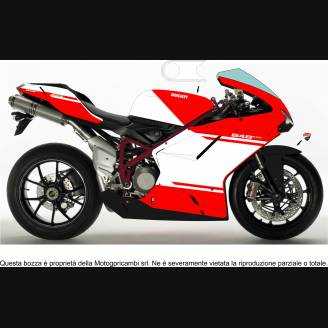 Painted Race Fairings Ducati 848 1098 1198 MXPCRV7340 Tipo di verniciatura Economic Cupolino Ducati 848 1098 1198 Upper part racing small stock airducts