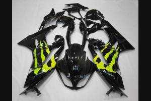 Painted street fairings in abs compatible with Kawasaki ZX6R 2009 2012 MXPCAV7456 Tipo di verniciatura Economic