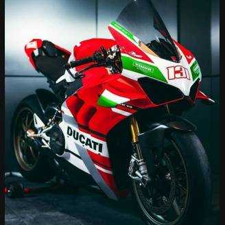 Lackierte Rennverkleidung Ducati Panigale V4 R 2019 - 2020 Matt Fluo - MXPCRV12692