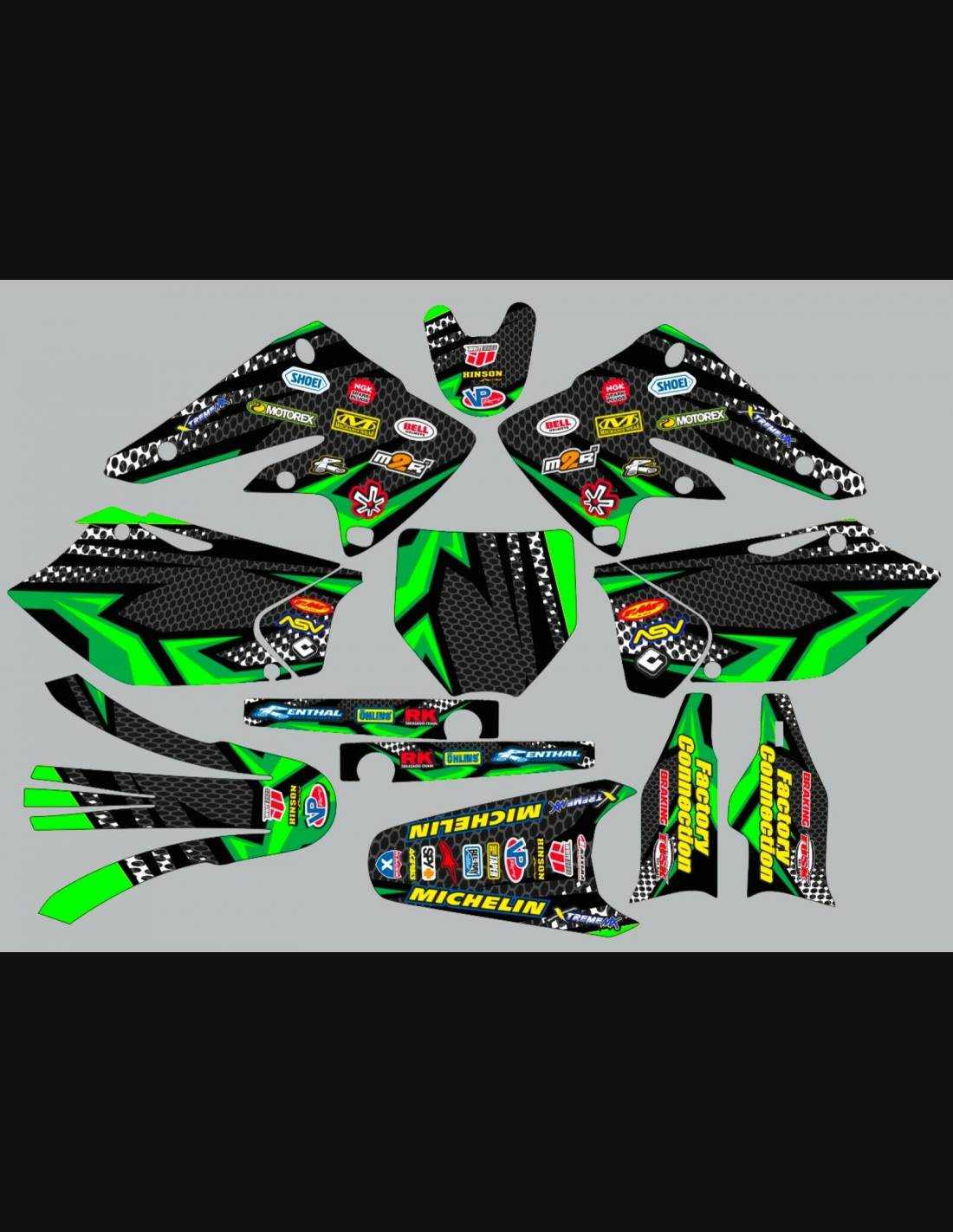 Sticker set compatible with per KAWASAKI KXF 250 2004 2005 MXPKAD13735