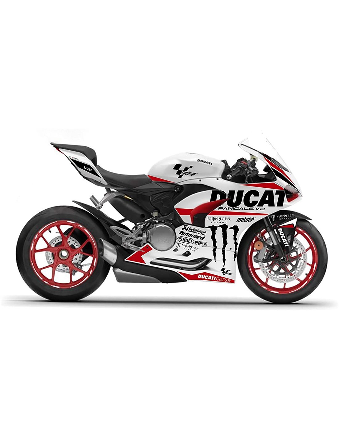 Painted Race Fairings Ducati Panigale V2 2020 2024 MXPCRV14208