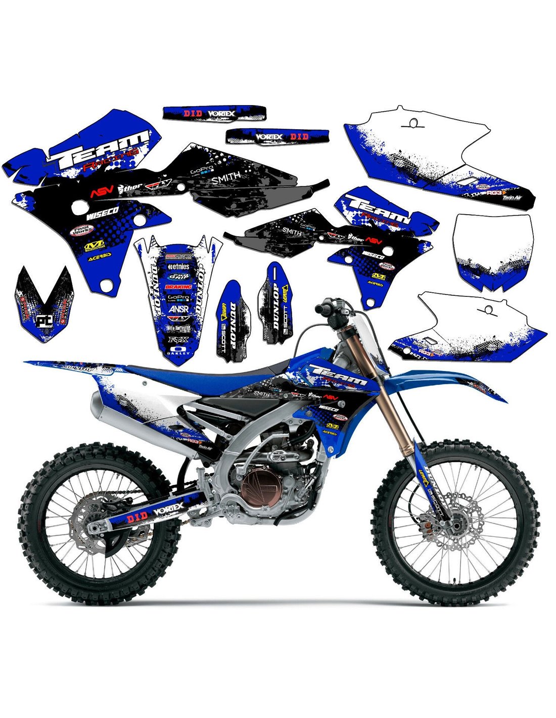 PEGATINAS MOTO YAMAHA FACTORY RACING - Mas Vinilos