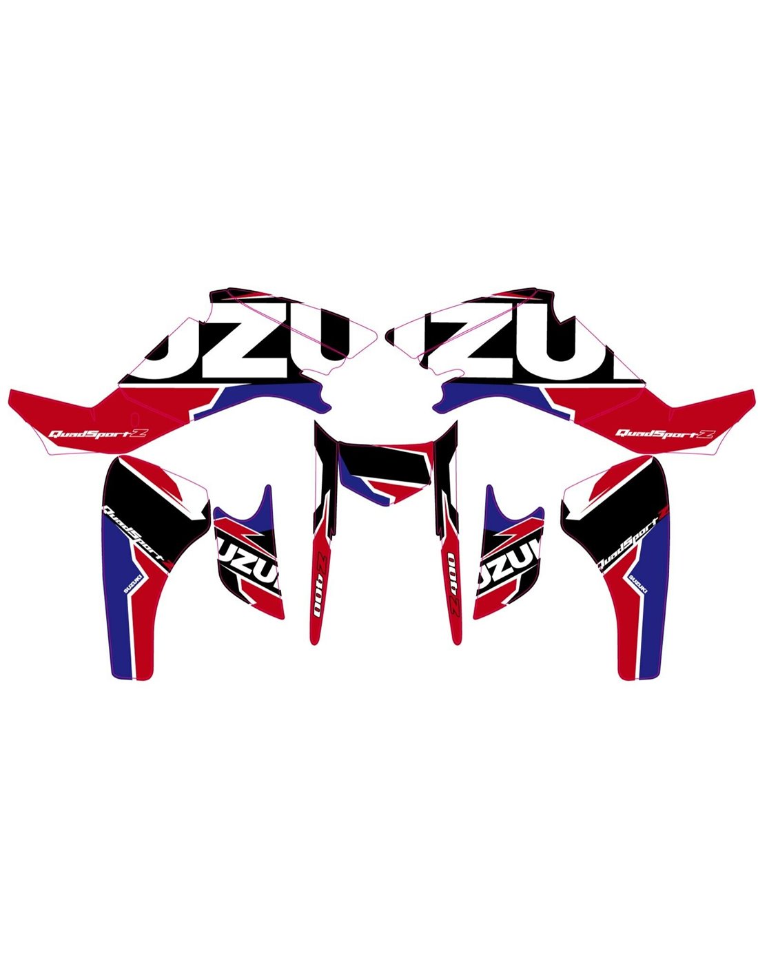 Suzuki LTZ 400 2003 - 2008 graphic kit - stickers