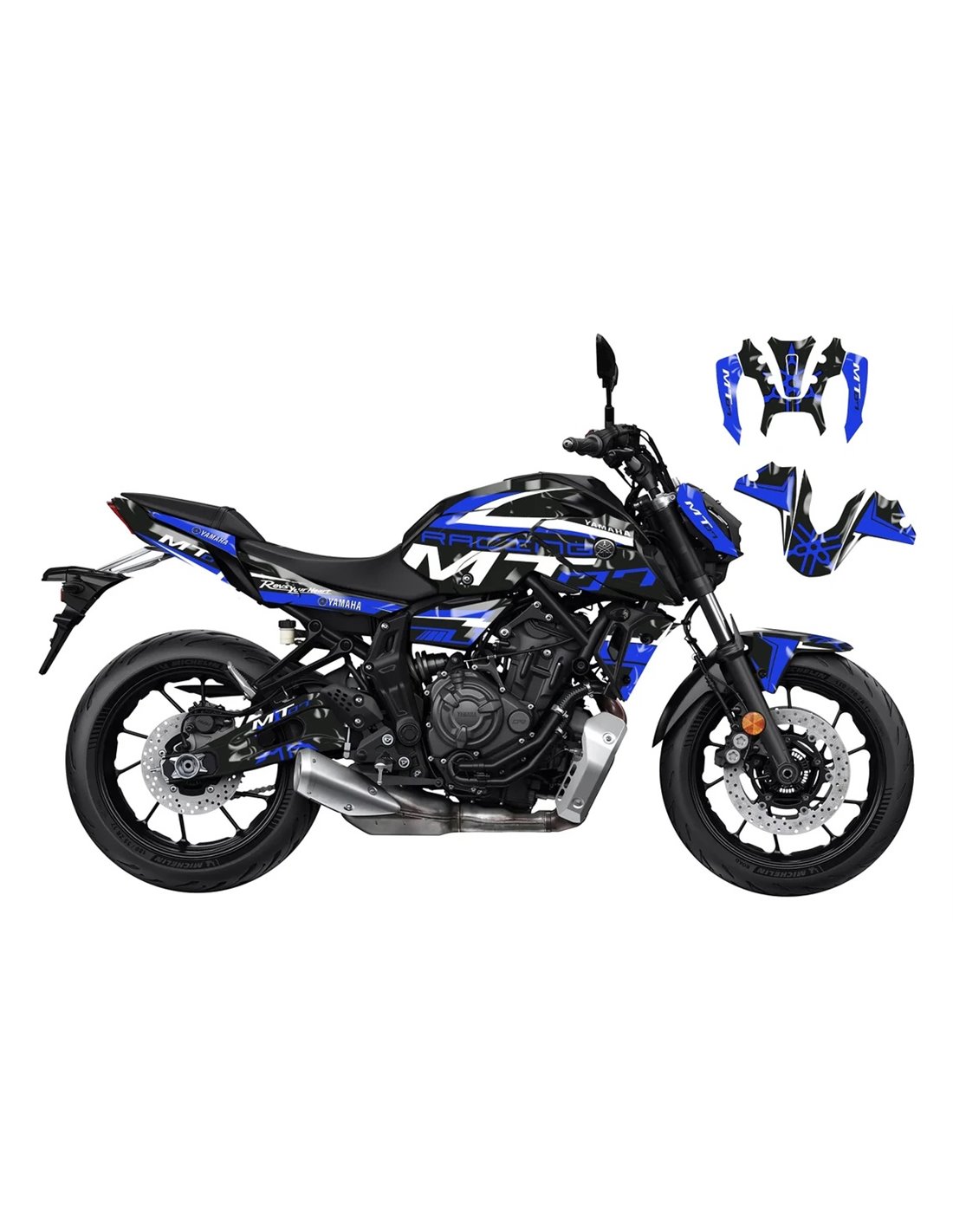 Yamaha MT 07 Graphics Kit - Wrath 2014-2023 - SpinningStickers