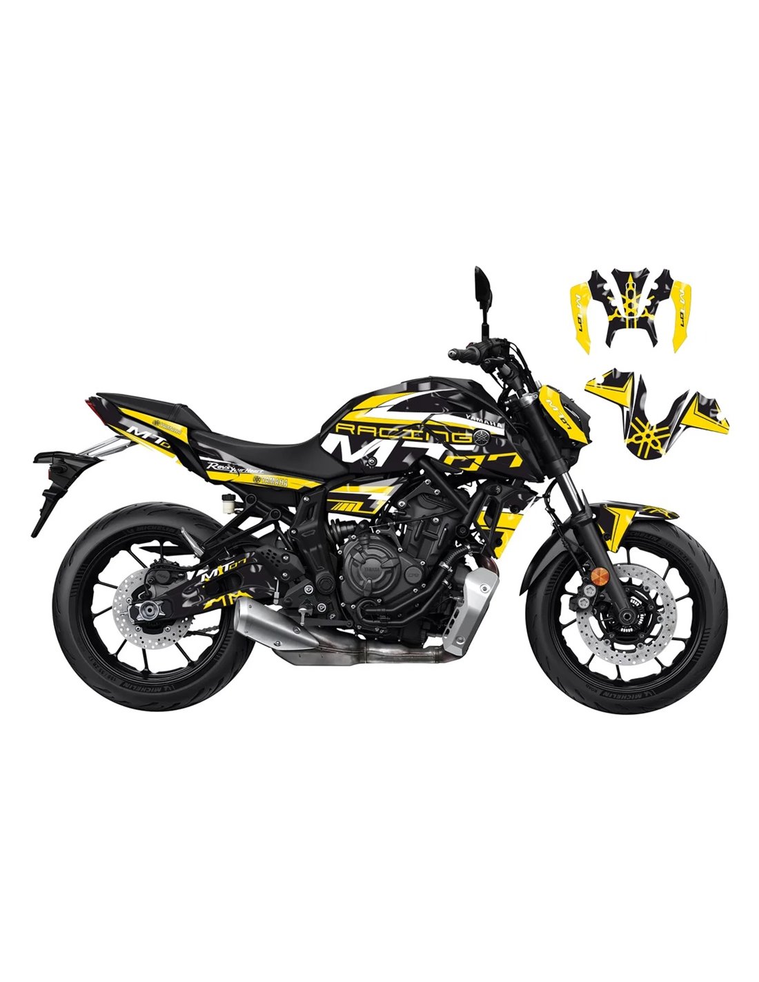 Sticker set compatible with per YAMAHA MT 07 2021 2022 MXPKAD16142