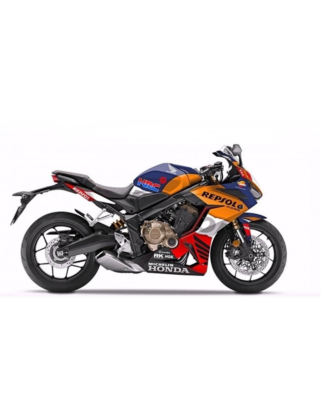 Labelbike - Autocollant 3D Moto Réservoir Protection Et Décoration En Résine Compatible Avec HONDA CBR650R