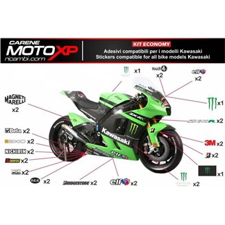 Aufkleber Satz kompatibel mit Kawasaki Zx6R 2009 - 2012 - MXPKAD9723