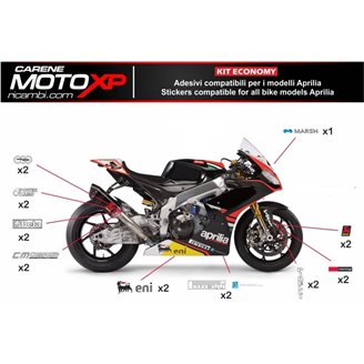 Aufkleber Satz kompatibel mit Aprilia RSV4 2015 - 2020 - MXPKAD8061