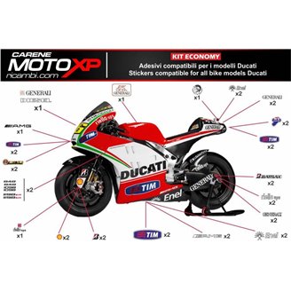 Kit de pegatinas compatible con Ducati 748 916 996 998 - MXPKAD4486