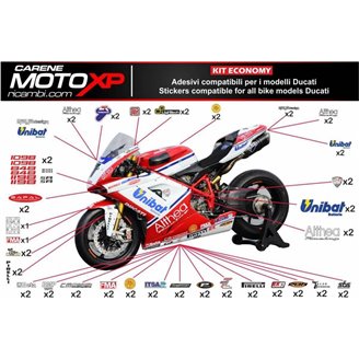 Kit Autocollants compatible avec Ducati 899 1199 Panigale - MXPKAD8563
