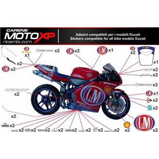 Kit de pegatinas compatible con Ducati 899 1199 Panigale - MXPKAD8569