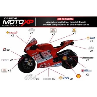 Kit Autocollants compatible avec Ducati 959 1299 Panigale - MXPKAD8628