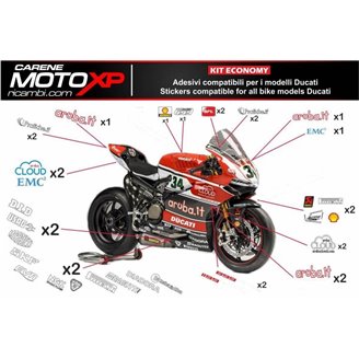Kit Autocollants compatible avec Ducati 959 1299 Panigale - MXPKAD8587