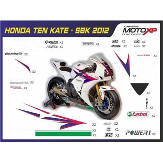 Kit de pegatinas compatible con Honda Cbr 600 RR 2009 - 2012 - MXPKAD9010