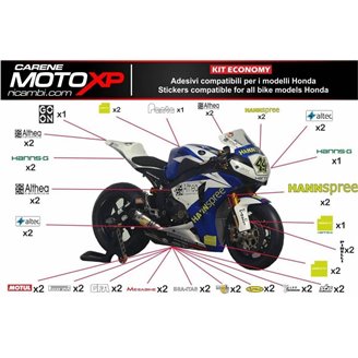 Kit de pegatinas compatible con Honda Cbr 600 RR 2009 - 2012 - MXPKAD9051