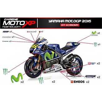 Kit adesivi compatibile con Yamaha R1 2015 - 2019 - MXPKAD11310