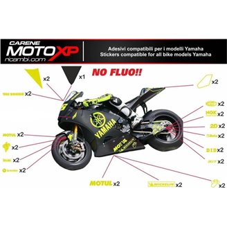 Kit de pegatinas compatible con Yamaha R1 2015 - 2019 - MXPKAD11295