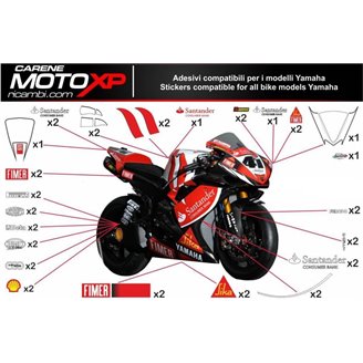 Sticker set compatible with Yamaha R1 2015 - 2019 - MXPKAD11274