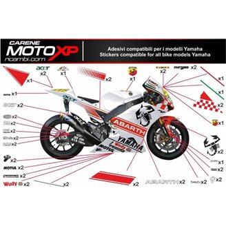 Kit de pegatinas compatible con Yamaha R1 2015 - 2019 - MXPKAD11300