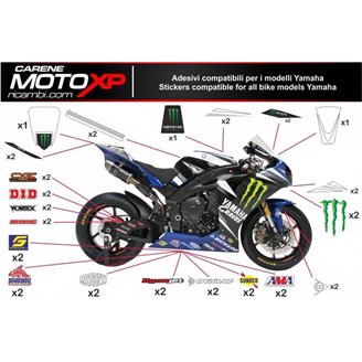 Kit déco réplica Yamaha Moto GP 2019