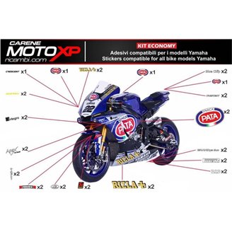 Sticker set compatible with Yamaha R6 2008 - 2016 - MXPKAD10908