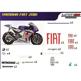 Kit Autocollants compatible avec Yamaha R6 2008 - 2016 - MXPKAD10869