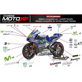 Kit de pegatinas compatible con Yamaha R6 2006 - 2007 - MXPKAD10851