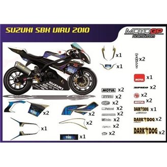 Sticker set compatible with Suzuki Gsxr 1000 2017 - 2022 - MXPKAD10462