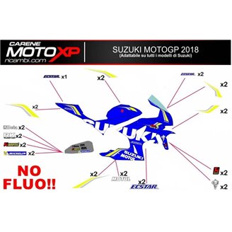 Sticker set compatible with Suzuki Gsxr 1000 2017 - 2022 - MXPKAD10495