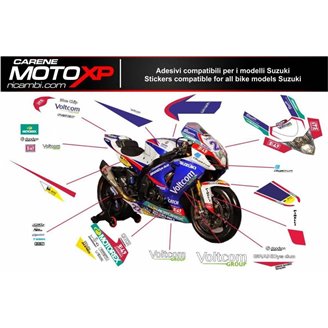 Kit Autocollants compatible avec Suzuki Gsxr 1000 2009 - 2016 - MXPKAD10441