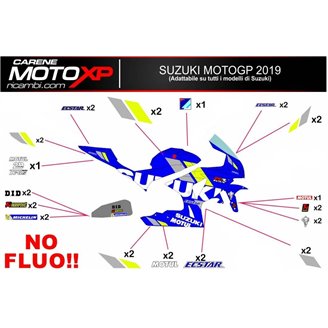 Kit Autocollants compatible avec Suzuki Gsxr 1000 2009 - 2016 - MXPKAD10454