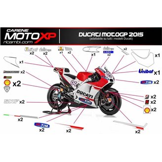 Aufkleber Satz kompatibel mit Ducati Panigale V4 V4S V4R 2019 - 2022 - MXPKAD12528
