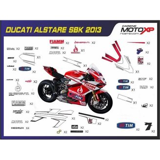 Sticker set compatible with Ducati Panigale V4 V4S V4R 2019 - 2022 - MXPKAD12502