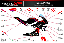 Sticker set compatible with Aprilia RSV4 2021 - 2023 - MXPKAD16542