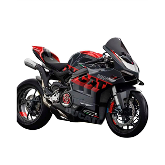 Painted street fairings in abs compatible with Ducati Panigale V4R for Akrapovic exhaust - MXPCAV16592
