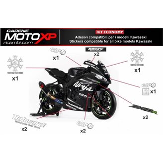 Aufkleber Satz kompatibel mit Kawasaki Zx6R 636 2013 - 2018 - MXPKAD9782