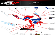Sticker set compatible with Honda Cbr 1000 RR 2020 - 2023 - MXPKAD16891