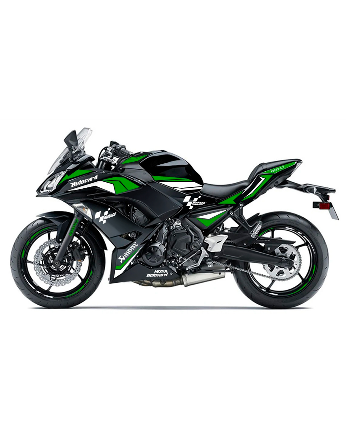 Aufkleber Satz kompatibel mit Kawasaki Ninja 650 2018 2019 MXPKAD16107 Art der Verkleidung Strassenverkleidung