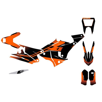 Kit Autocollants compatible avec per KTM 450 RALLY 2011 - 2013 - MXPKAD15174