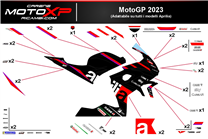 Kit de pegatinas compatible con Aprilia RS 660 2020 - 2024 - MXPKAD17437