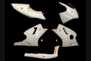 最高の品質 Kawasaki Zx12R 2000 - 2001 race Fairings without Front パーツ