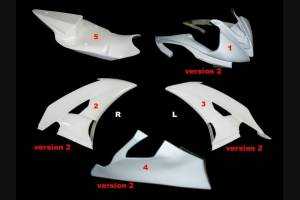 Yamaha R6 2008 - 2016 fairings in 5 Pieces without front fender - MXPCRD5586