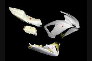 Suzuki Gsxr 600/750 2008 - 2010 fairings in 5 Pieces without front fender - MXPCRD5589