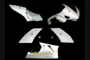 Yamaha R1 2007 - 2008 fairings in 5 pieces without front fender - MXPCRD5608