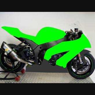 Painted Race Fairings Kawasaki Zx10R 2011 2015 in 2 Colours like the picture MXPCRV5726 Tipo di verniciatura Economic Finish Matt